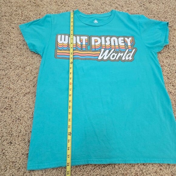 Walt Disney World Aqua Blue T-Shirt Adult Size Large - Picture 6 of 6